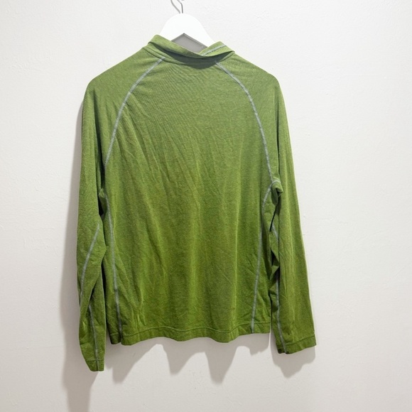 CLOUDVEIL Men’s Green Base Layer 1/4 Zip Long Sleeve High Neck Pullover Shirt M - Picture 7 of 7
